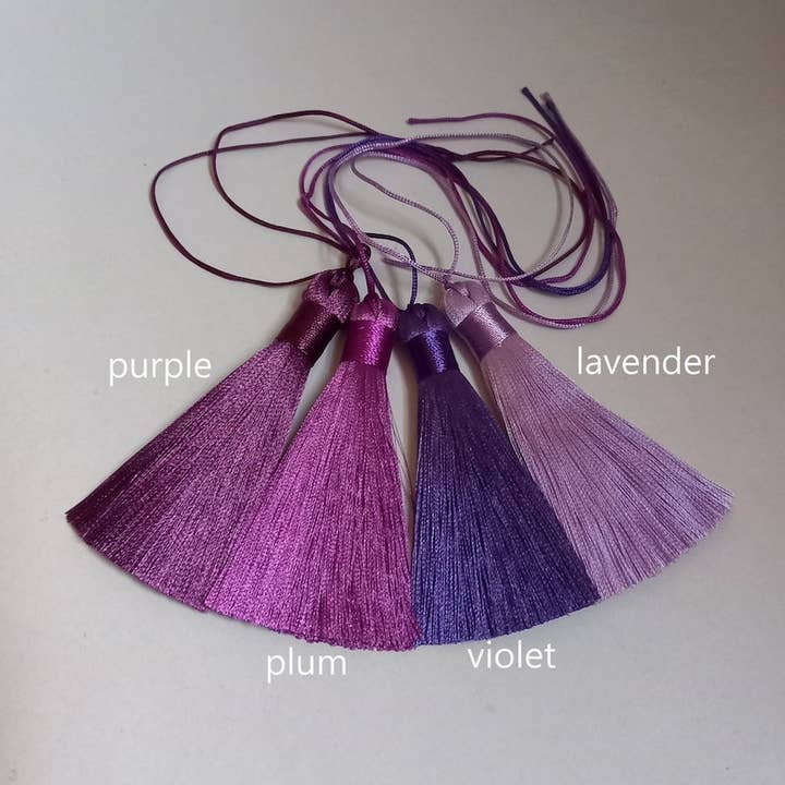 HandmadeBestSeller – wholesale Tassel earrings – Silky Tassels – Colorful Decorative Fringe7