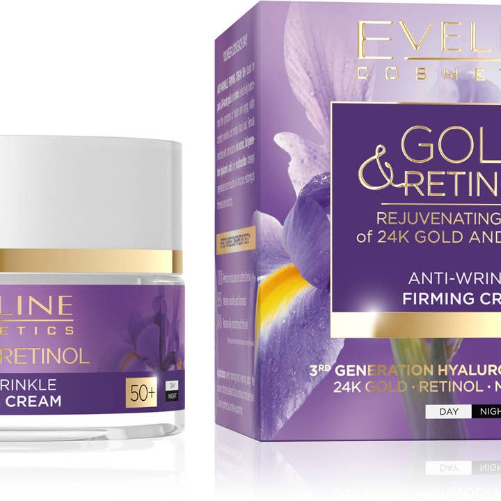 GOLD & RETINOL Anti-Wrinkle Firming Cream Day & Night Moisturizer for 50+ Skin for wholesale by Eveline Cosmetics