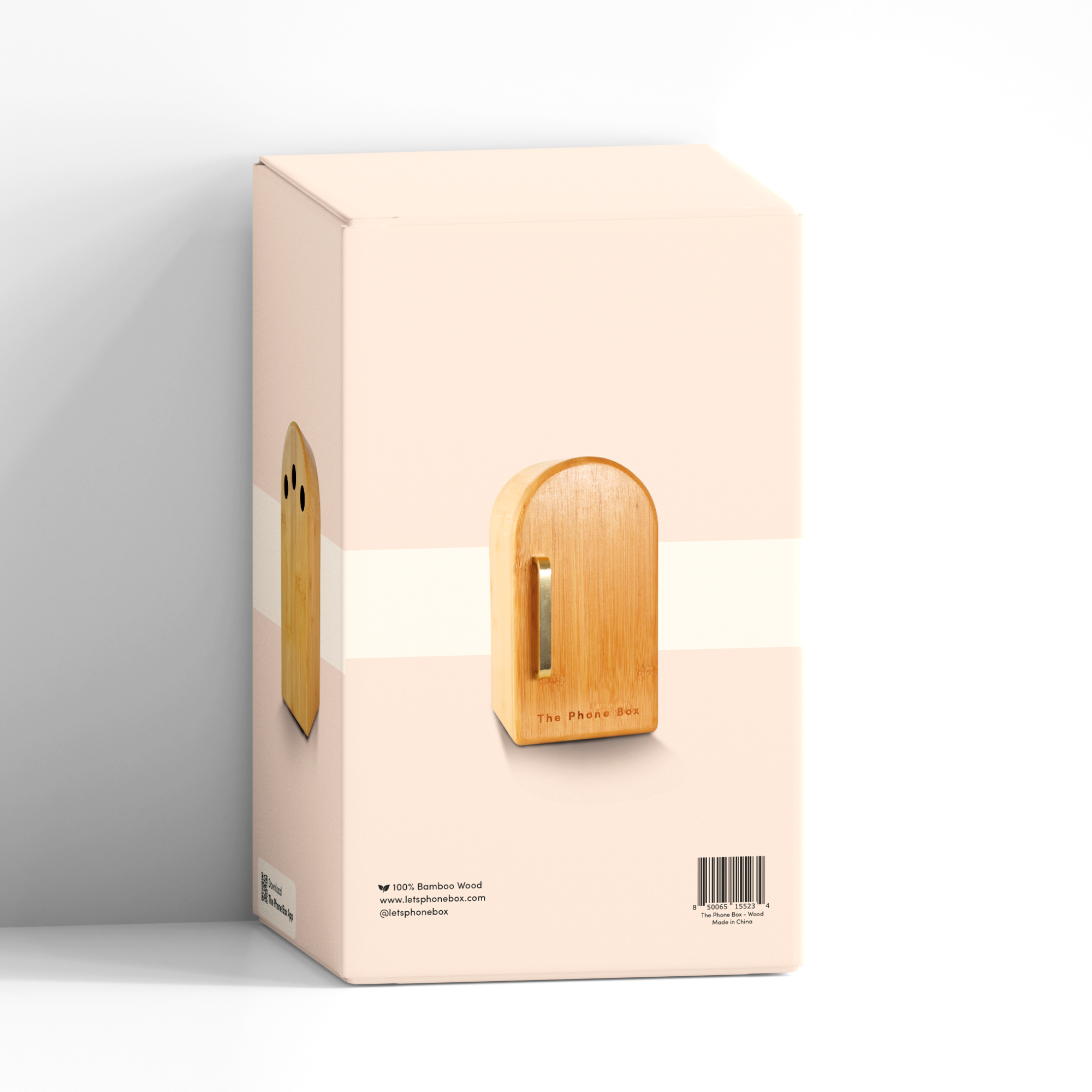 The Phone Box - Wholesale Decorative Box - The Phone Box - Natural Wood1