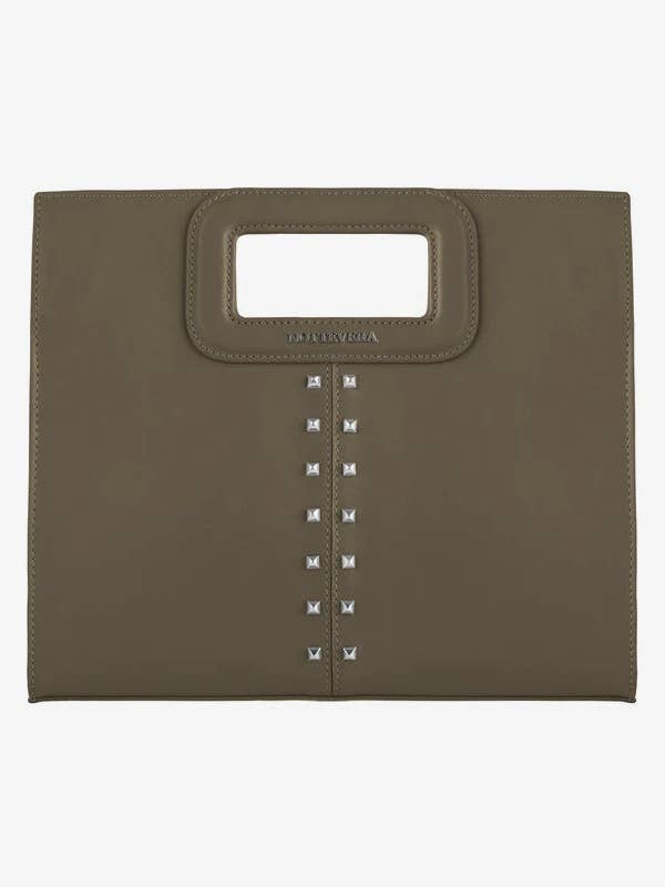 NAOMI LEATHER TOTE - TAUPE GREEN for wholesale by NOTTEVERA