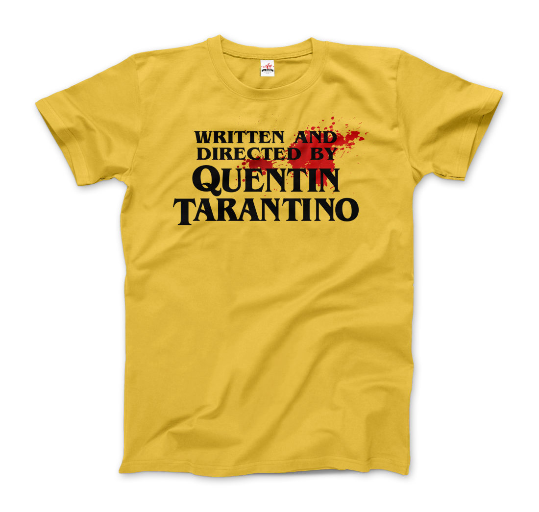 Art-O-Rama Shop - Wholesale Screen Printed T-Shirt - Women's - Written and Directed by Quentin Tarantino (Bloodstained) T-Shirt0