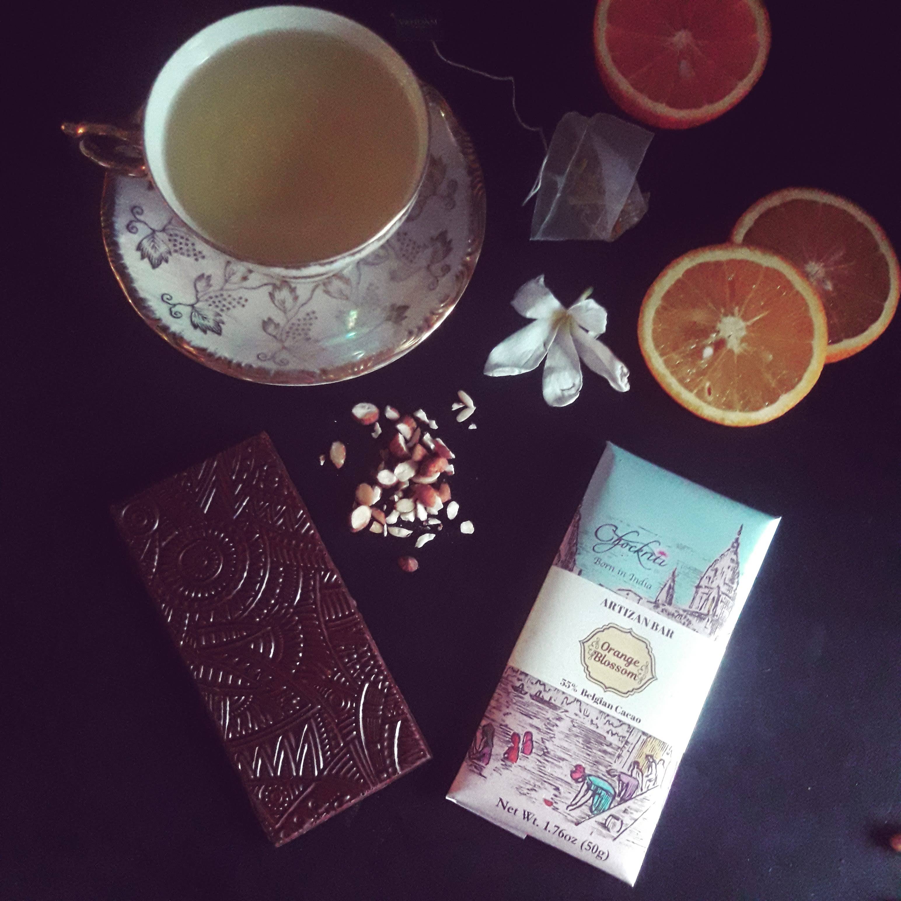 Chockriti Chocolates LLP - Wholesale Chocolate Bar - Orange Blossom- Fine Belgian Cacao 55%0