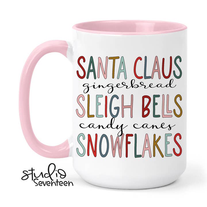 Christmas Words Mug for wholesale by Studio Seventeen