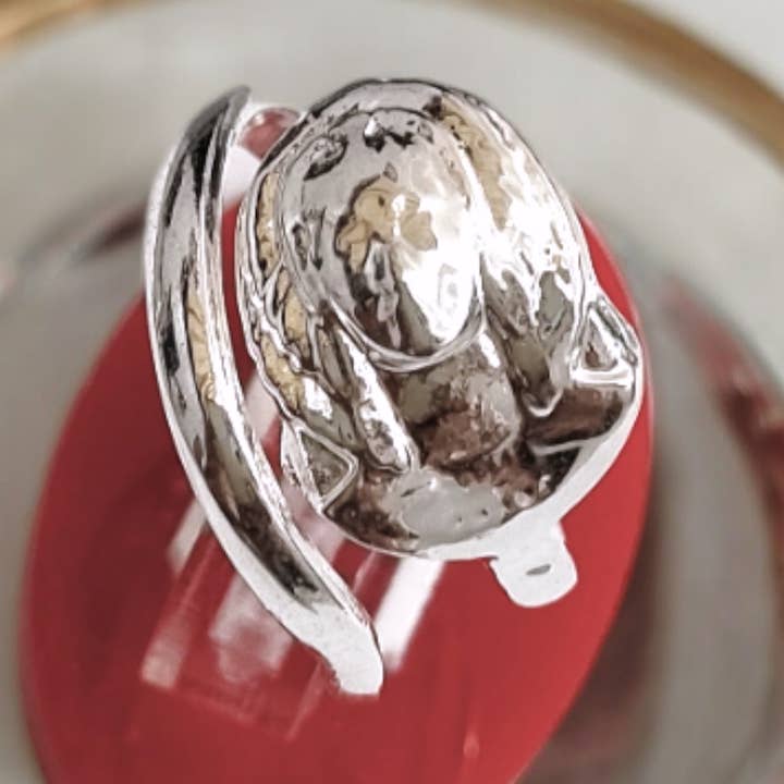 Anel Ajustável Goddess Hathor Prata por atacado de ALADDIN'S LAMP JEWELRY