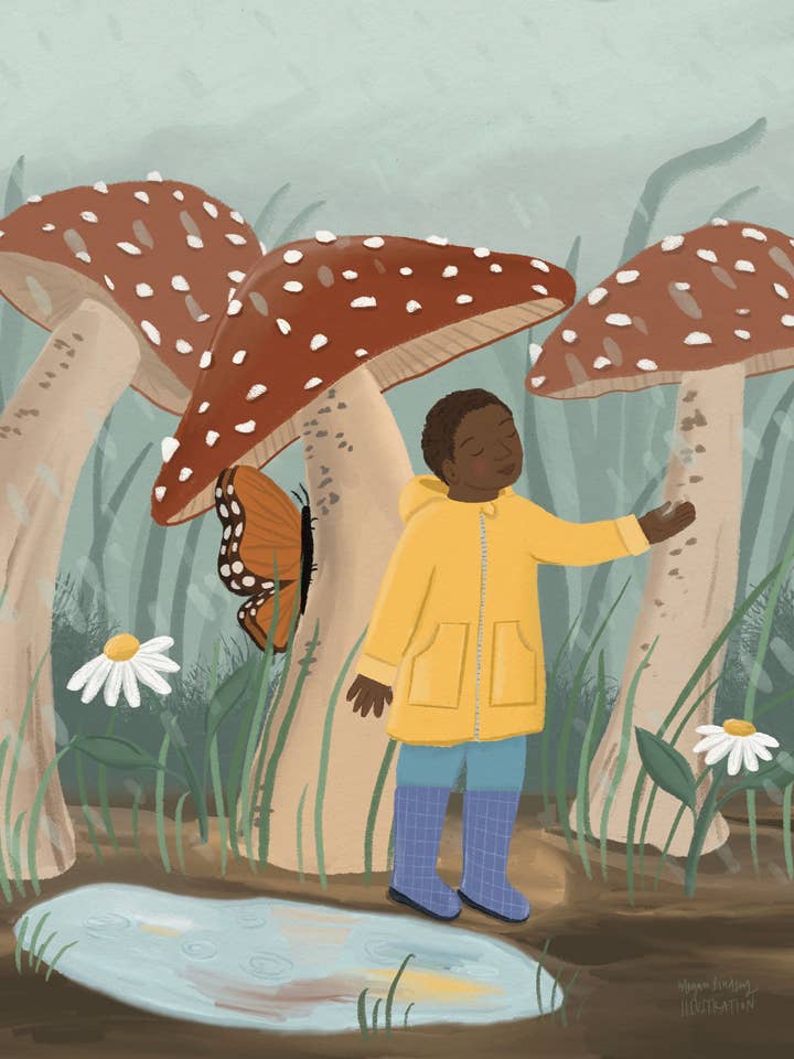 “Magic in the Rain” Prints for wholesale by Megan Lindsey Illustration