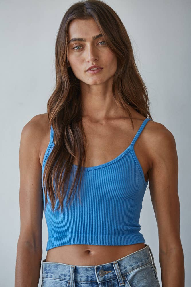 By Together - Wholesale Knit Top - Women's - S1072 | Knit Ribbed Seamless UV Neck Brami8