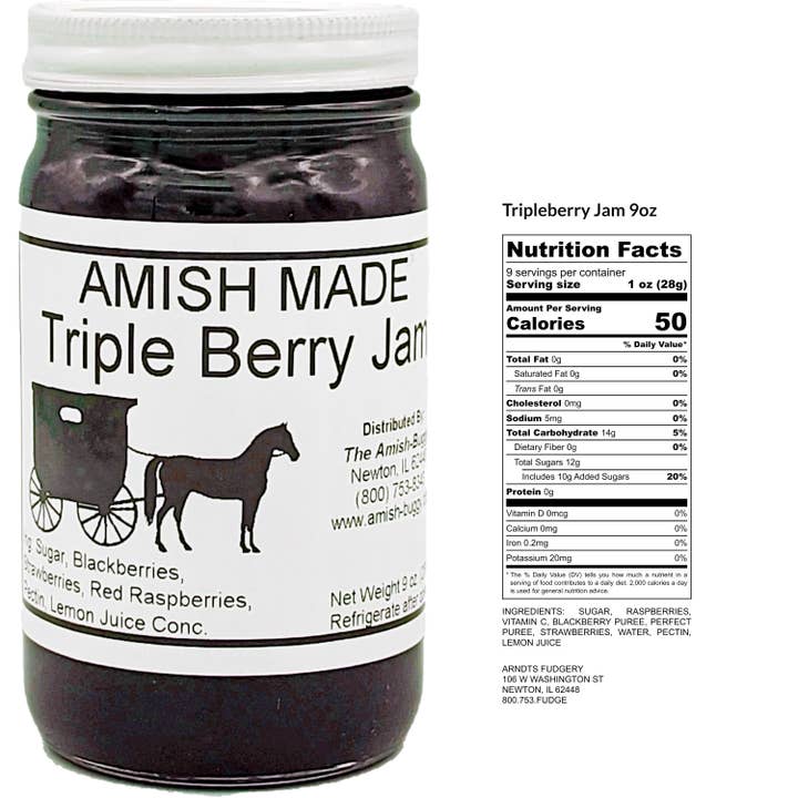 Arndt's Fudgery LLC - Wholesale Jam/Jelly - Amish made Jam and Jellies - 8 oz.8