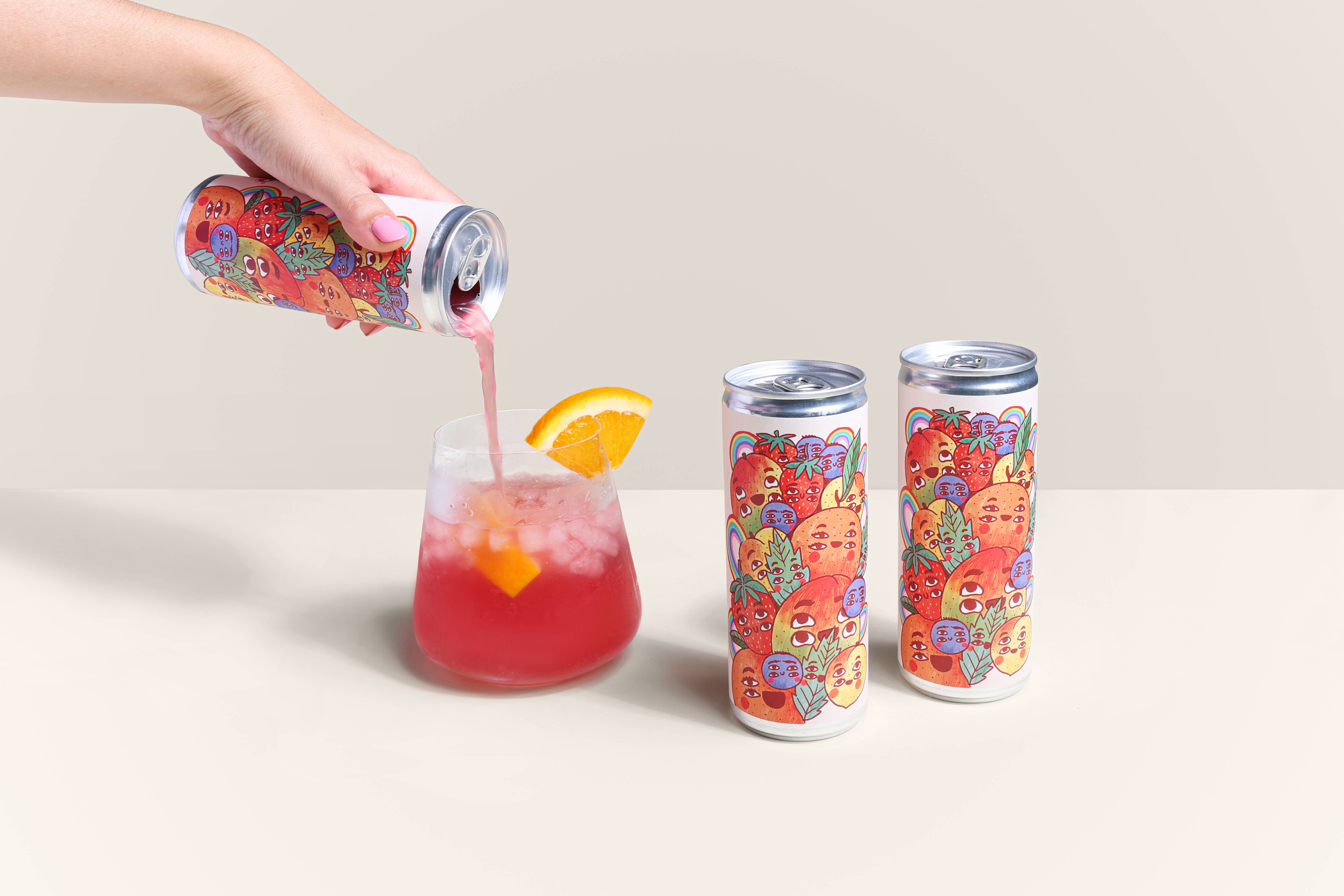 Brava kombucha - Wholesale Kombucha - Tutti Frutti - verfrissend. Geïllustreerd door @ricardocavolo2