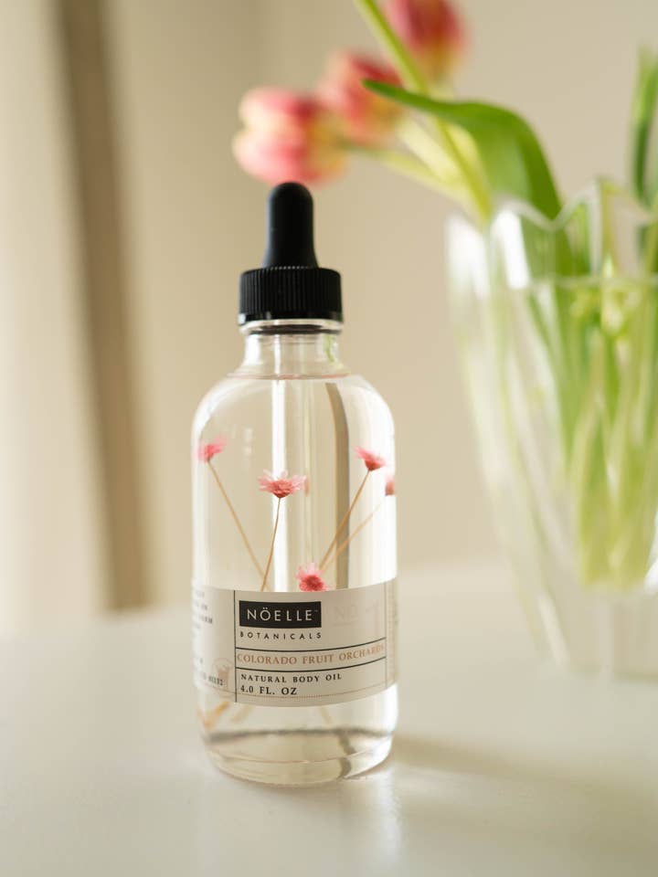 Huile pour le corps et les cheveux des vergers du Colorado pour la vente par Wendi’s Good Things Market