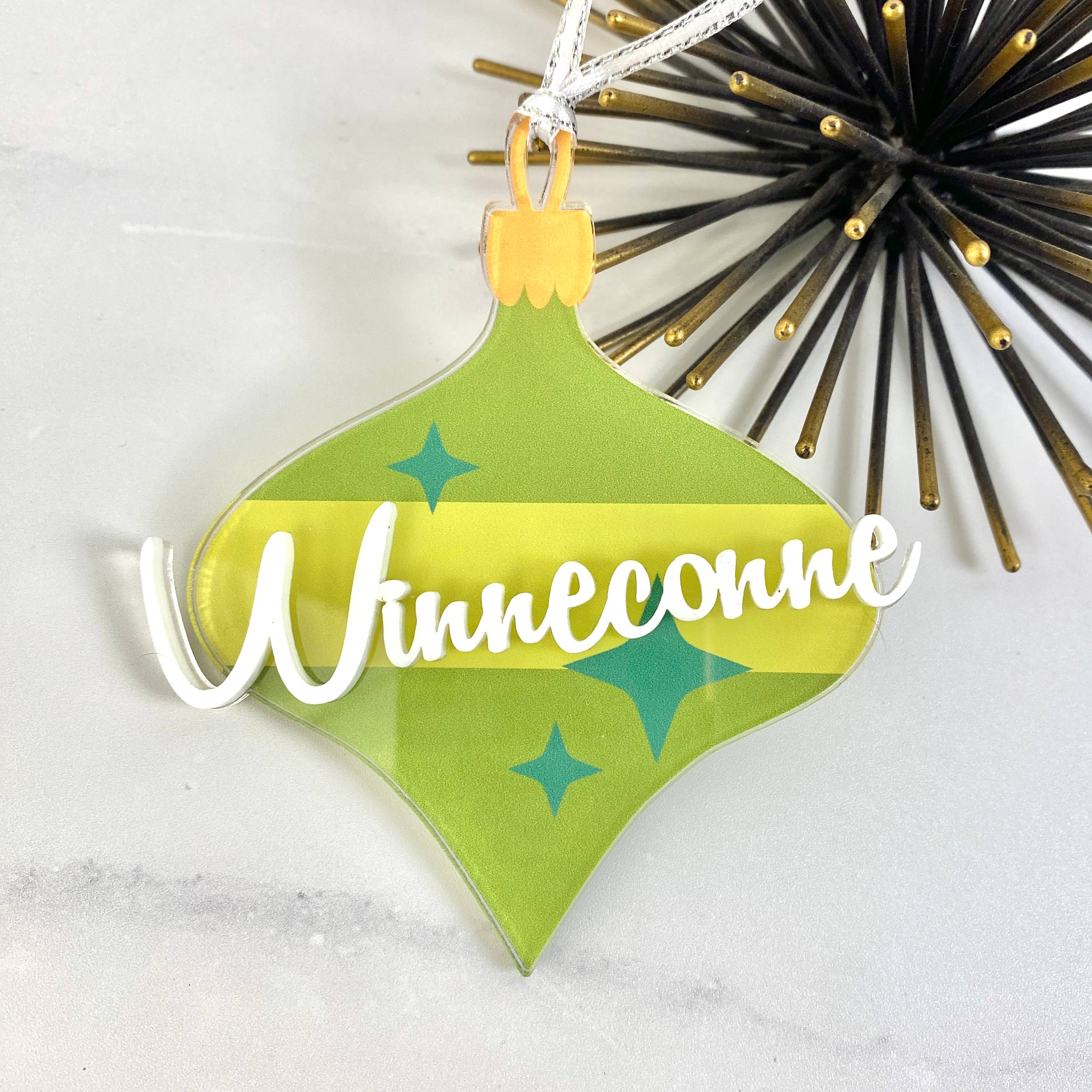 Atomic Kraftworks - Wholesale Ornament - Vintage Bauble Customizable [Your City] Ornament8