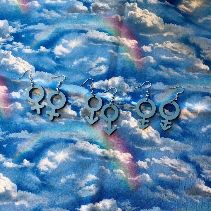 Shop Spappo – wholesale Dangle earrings – Gender Symbol Earrings3