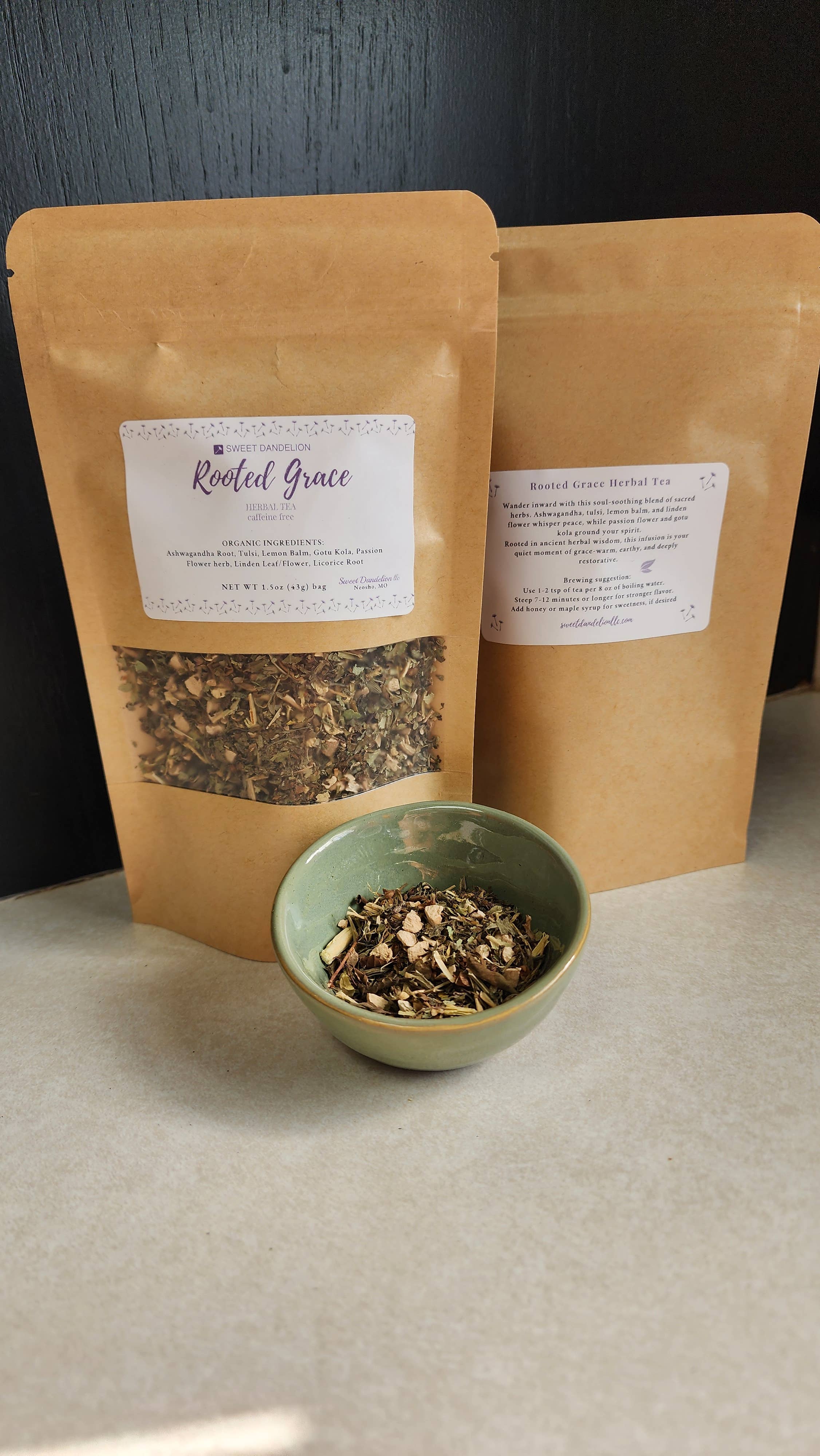 Sweet Dandelion, llc - Wholesale Loose Tea - Rooted Grace Herbal Tea2