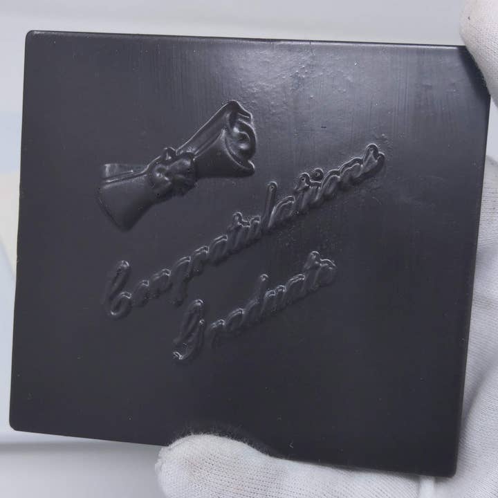 Congratulations Graduate Large Card Solid Choc (option Gold) for wholesale by Wild Angel Treats, LLC