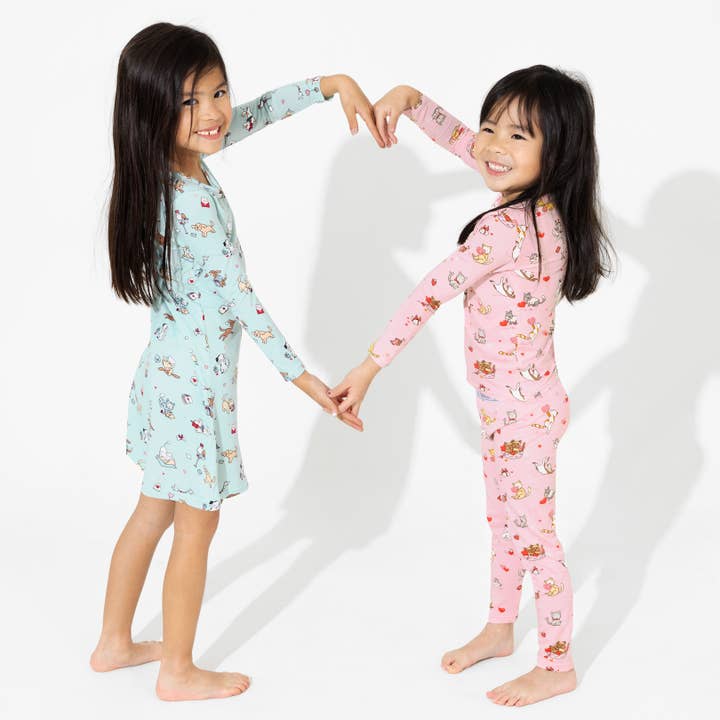 Bellabu Bear - Wholesale Pyjamaset - Kinderen - Liefde Kittens Bamboe Kinderpyjama's5