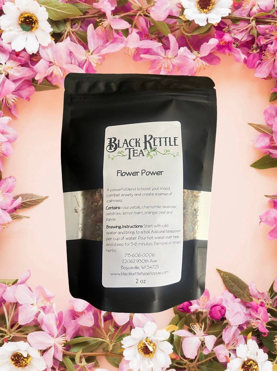 Flower Power Tea for wholesale by Black Kettle Tea