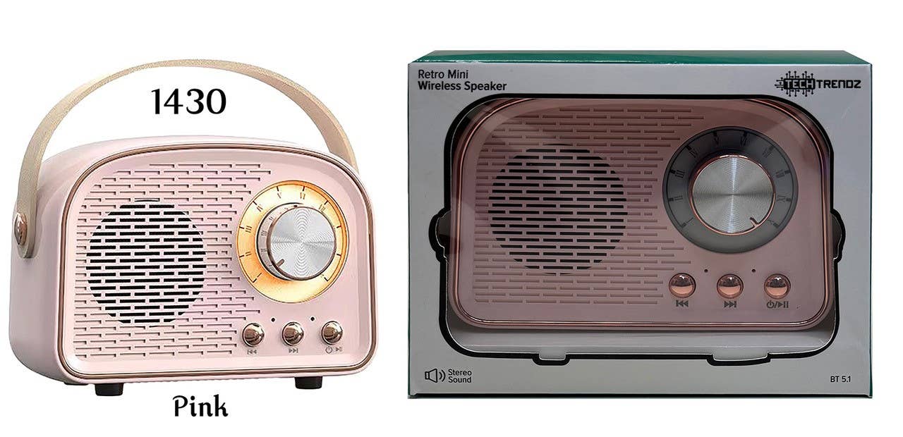 Tech Trendz - Vente Haut-parleurs - Haut-parleur Bluetooth rétro7