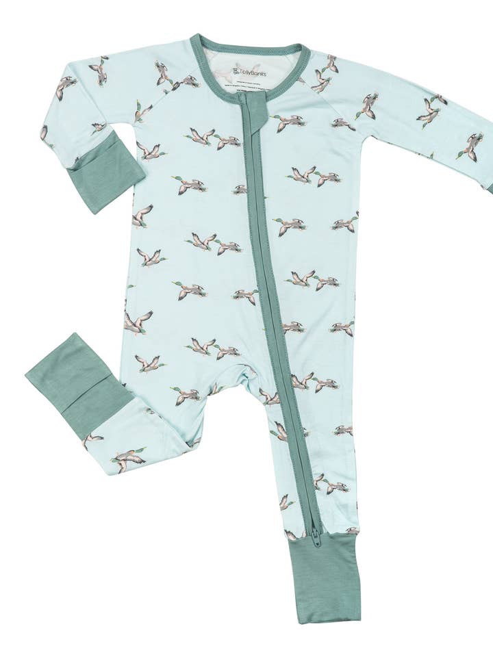 Quackin'up Mallard Duck Baby Bamboo Pajamas, 2-Way Zipper and other Purchase Wholesale duck hunting. Free Returns & Net 60 Terms on Faire trending on Faire.