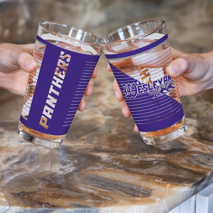 Rico Industries - Wholesale Beer Glass/Mug - NCAA Kentucky Wesleyan Panthers 16 oz Pint Glass3
