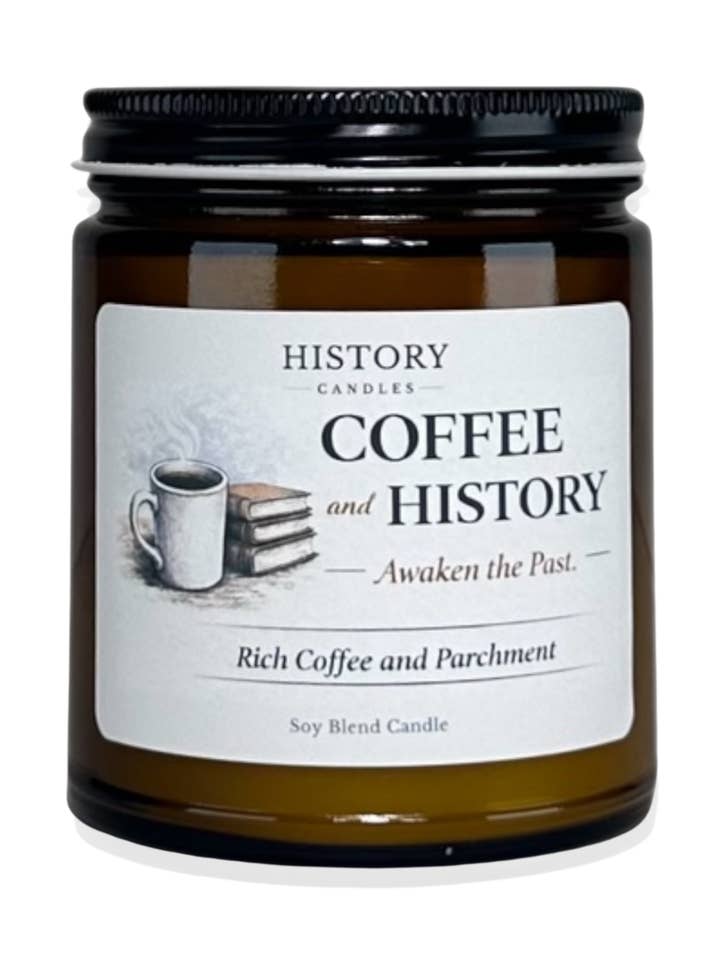 Coffee and History - History Candle for wholesale by History Candles