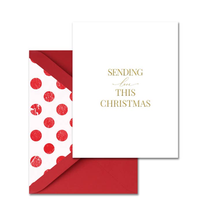 Christmas Love Greeting Card for wholesale by Leslie Store