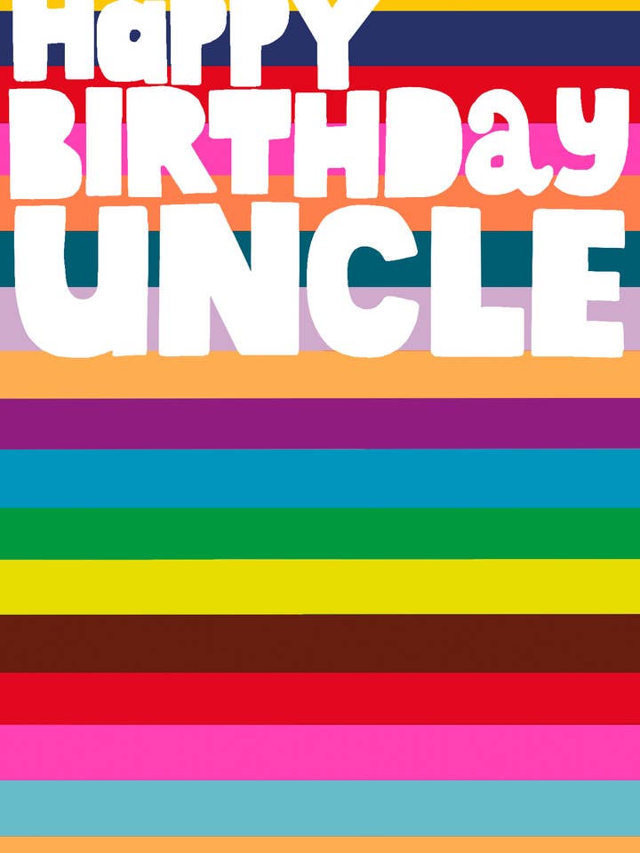 Buon compleanno zio per la vendita all'ingrosso da parte di Paper Salad