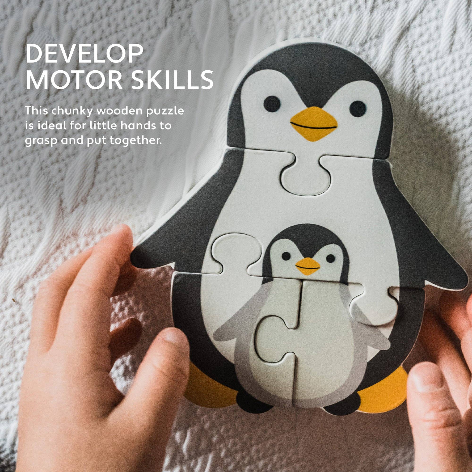Orange Tree Toys – Großhandel Puzzle – Kinder – Puzzles aus Holz mit Pinguinen4