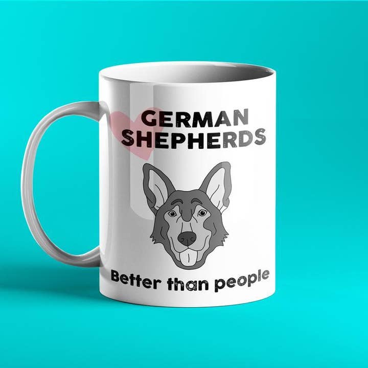 German Shepherd Gift Mug for wholesale by Prickly Cards