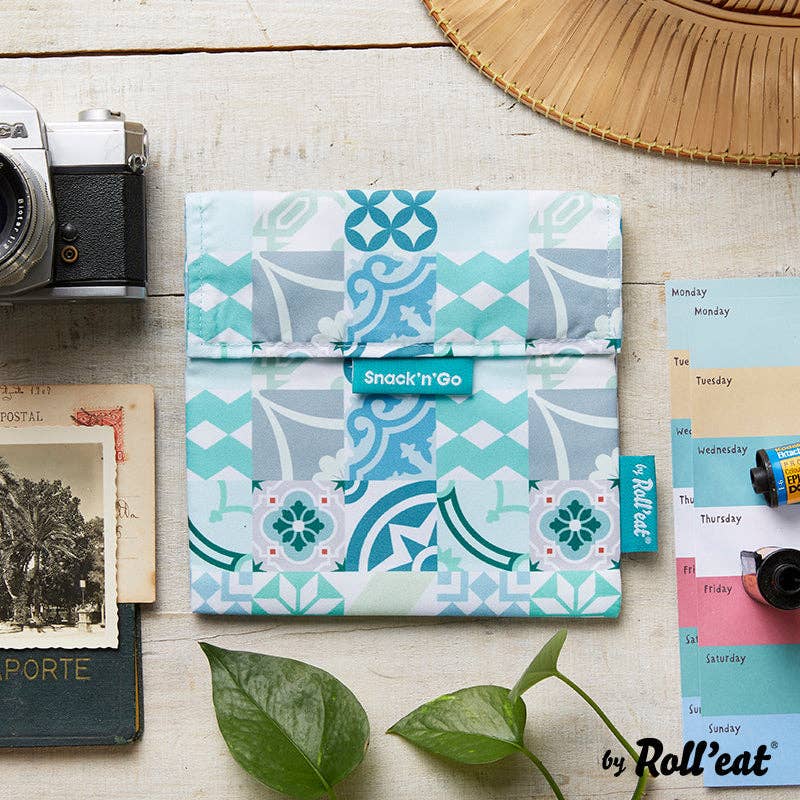 Brotzeit – wholesale Lunchlåda – Roll'eat Snack'n'go Patchwork Lunchbag tvättbar snackpåse brödpåse0