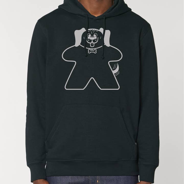 Sudadera unisex con capucha Dog Meeple para venta al por mayor de Meeplings | Handmade in Berlin
