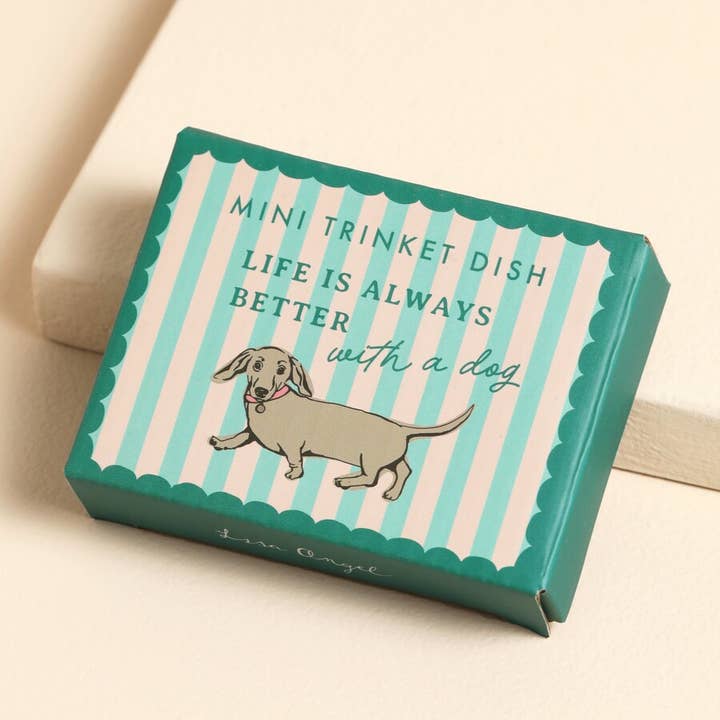 Lisa Angel - Wholesale Jewelry Dish - Life Is Always Better With A Dog Trinket Dish1