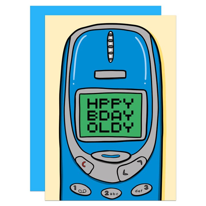 TeePee Creations - Wholesale Birthday Card - Nokia Phone Happy Birthday A6 Card