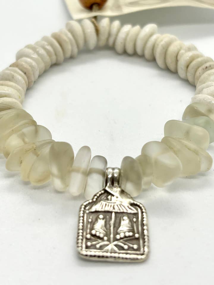 BEAUTIFUL SOUL - SILVER BUDDHA'S FEET CHARM - BRACELET for wholesale by Beautiful Soul Jewelry