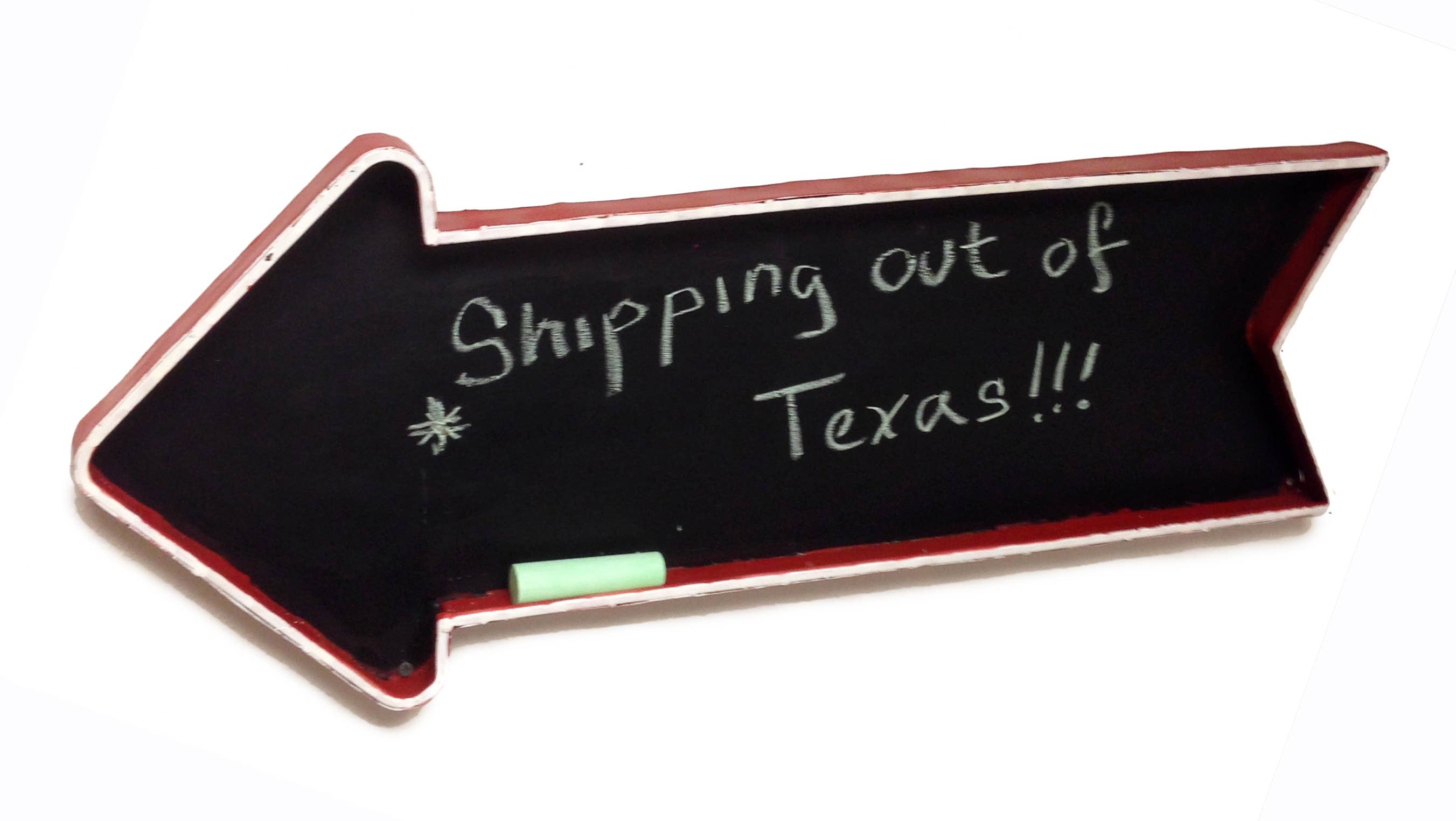 Wilco Home - Venta al por mayor Pizarra - Pizarra con flecha roja envejecida0