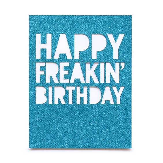 Cartão Glitter Feliz Aniversário por atacado de Alexis Mattox Design