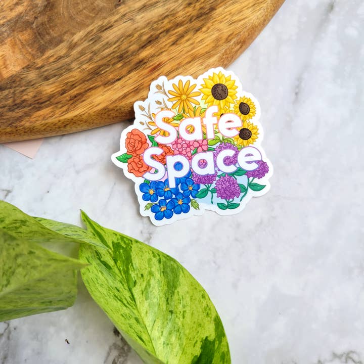 Chez Louie Designs - Wholesale Sticker - Safe Space Vinyl Sticker, 3x3"1