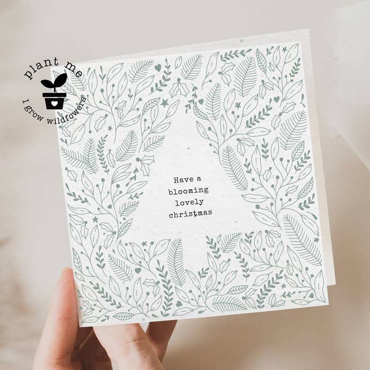 Plantable Christmas Pattern Tree for wholesale by Myeco