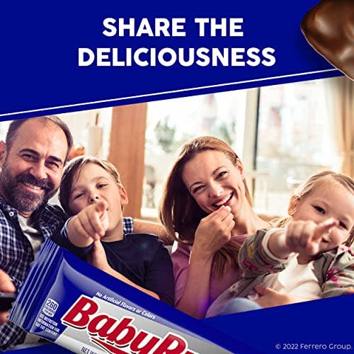 Shop The King - Wholesale Chocolate Bar - Baby Ruth Milk Chocolate-y Candy Bars, Bulk Ferrero Share Pack Candy, Perfect Valentine’s Day Gift, 3.3 oz (Pack of 18)