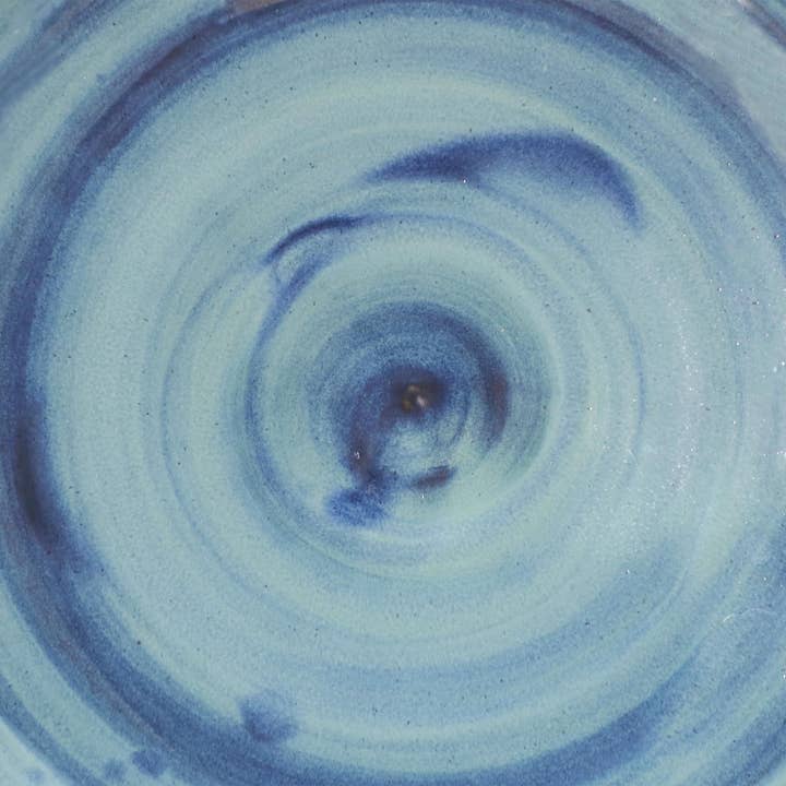 Sunnydaze Decor - Wholesale Bird Bath - Duo-Tone Glazed Ceramic Bird Bath - 20.5 in - Galaxy Blue