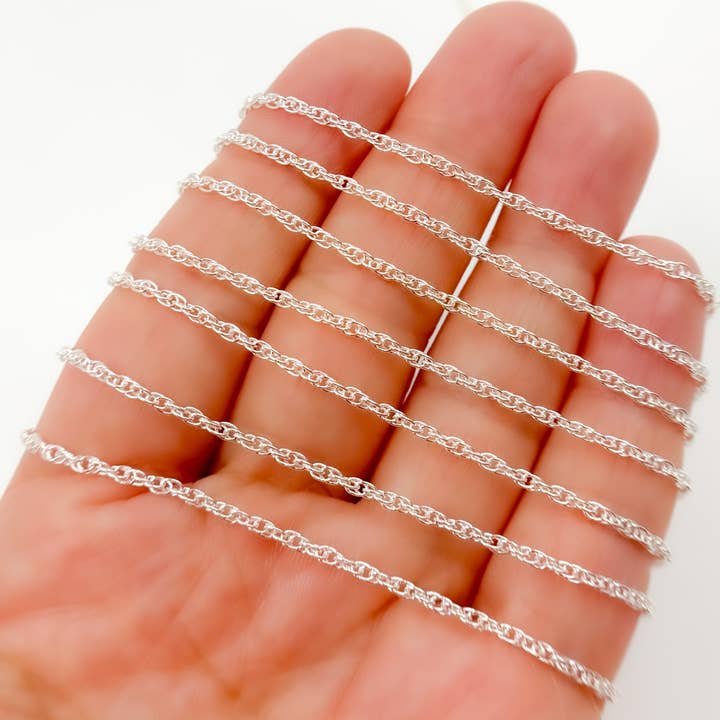 Tresor Jewelry Inc. - Wholesale Link & Chain Necklace - 013RSS. Sterling Silver Rope Chain2