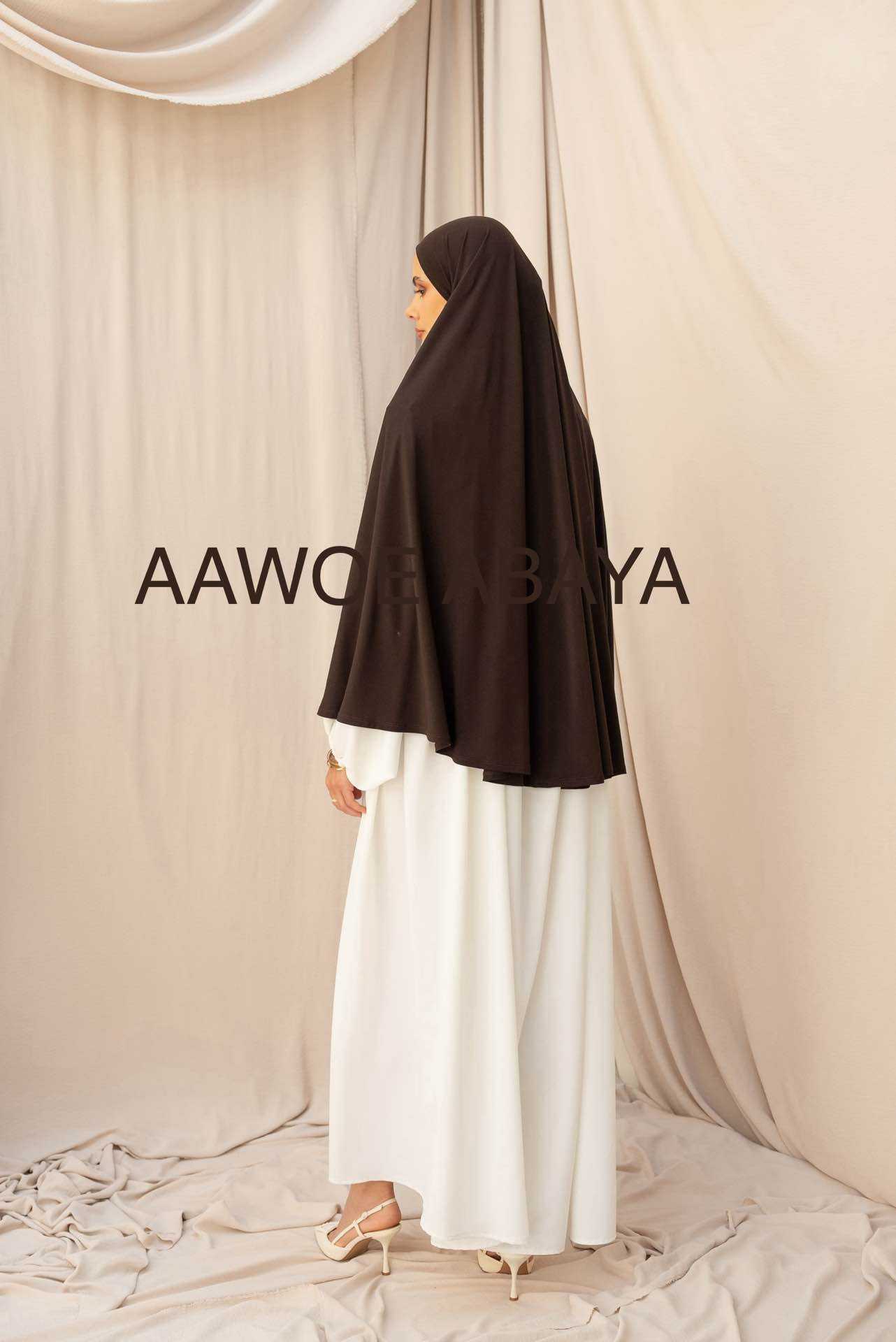 Aawoe Abaya - Wholesale Hijab - Dames - Elegante khimar met lange mouwen - 2418-KH16