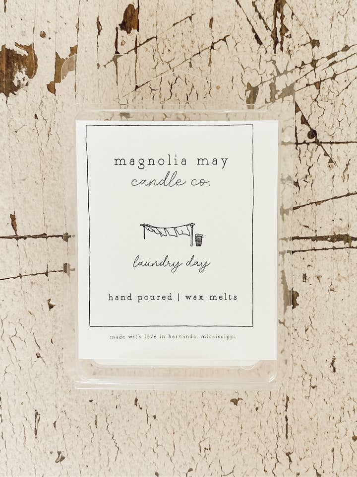 La cire de jour de blanchisserie pour la vente par Magnolia May Candle Co