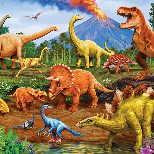 Puzzle de sol Dinos (35 pièces) - Âges 3+ pour la vente par Outset Games and Cobble Hill Puzzles