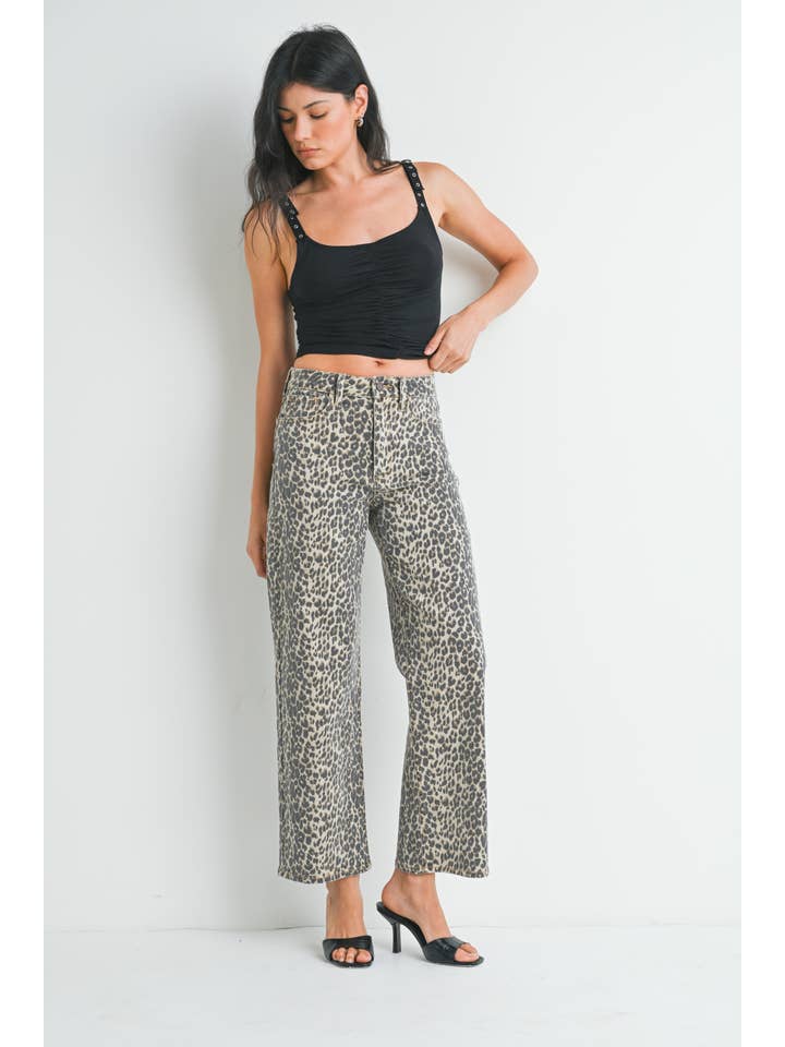 JBD - Wholesale Pants - Women's - DP783 - LEOPARD - HR Vintage Straight1