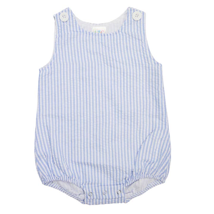 Love That Cotton - Wholesale Bodysuit (Non-Footed) - Baby - Unisex Seersucker Bubble - BLUE SEERSUCKER