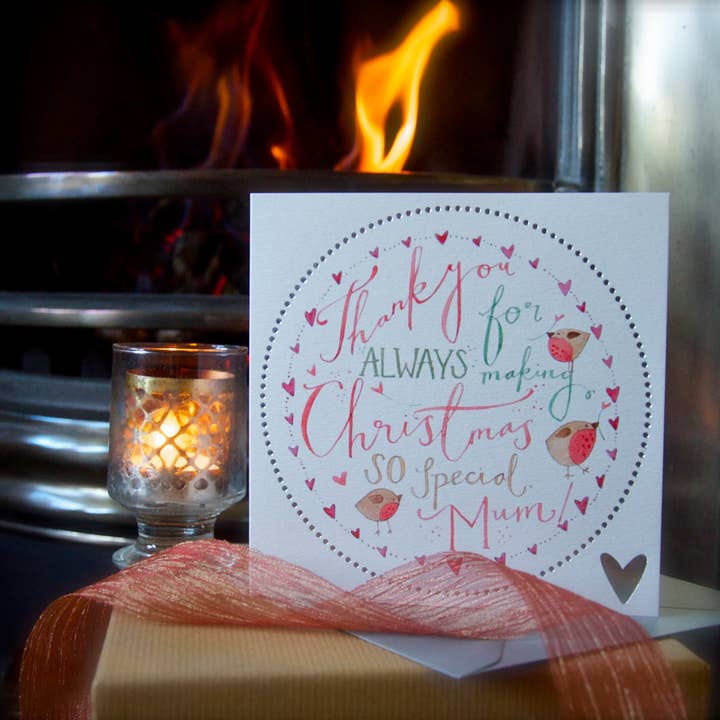 Carte de vœux de Noël pour maman pour la vente par Dippy egg