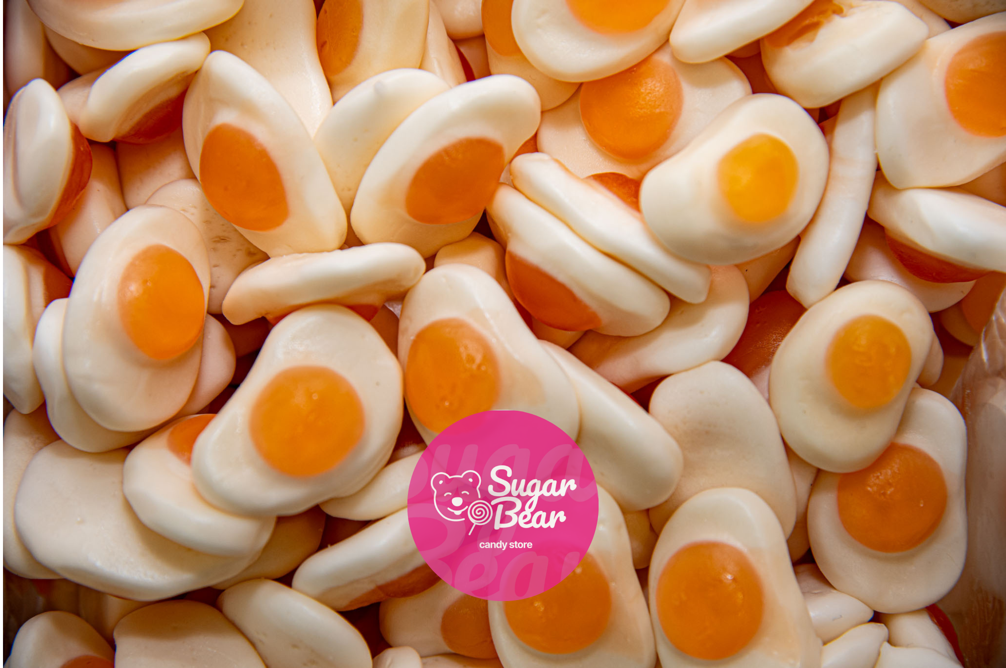 Sugar Bear Candy - Wholesale Gummy - Mini Fried Eggs1