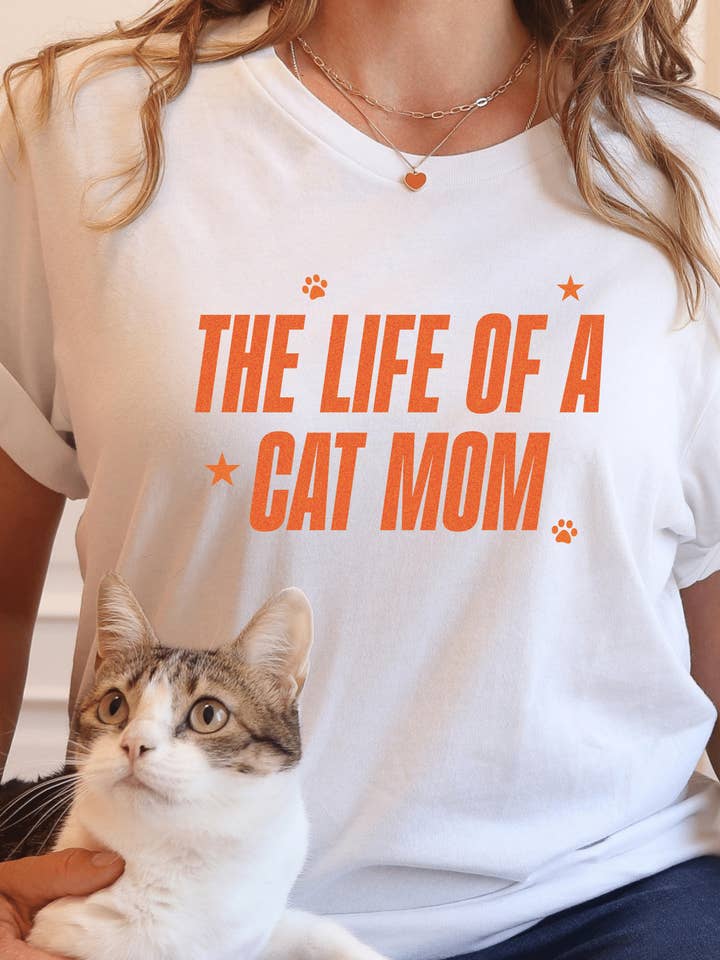 Livet som en kattemor T-shirt for engroshandel hos Modern Companion