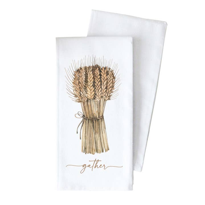 Gather Tea Towel for wholesale by Porter Lane Home