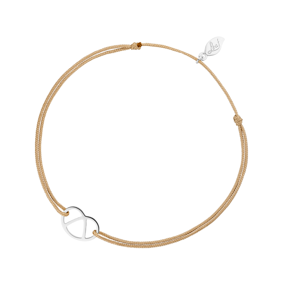 Leaf Jewelry - Wholesale Charm/Dangle Bracelet - Lucky bracelet “Pretzel”, 925 sterling silver, blue4