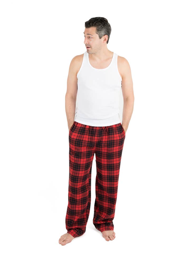 Leveret Pajamas - Wholesale Sleepwear Bottom - Men's - Mens Flannel Pants for Winter3
